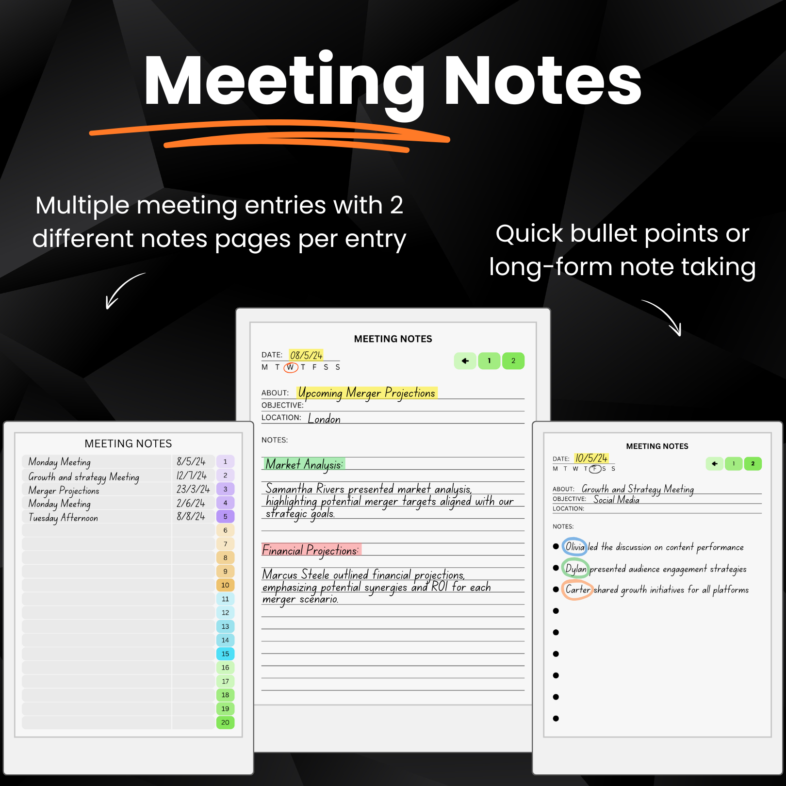 reMarkable Paper Pro - Productivity Templates Bundle