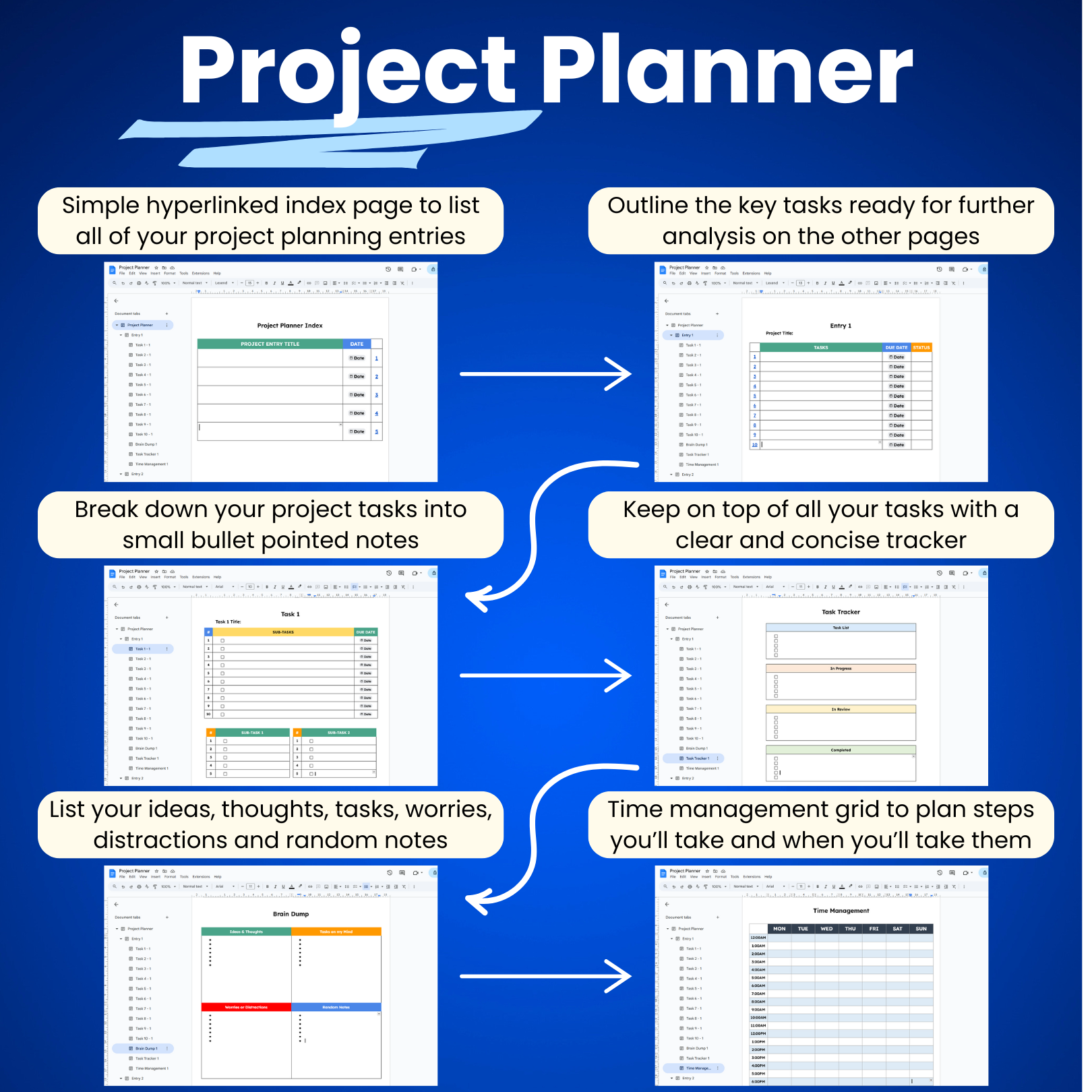 Google Docs Productivity Templates Bundle