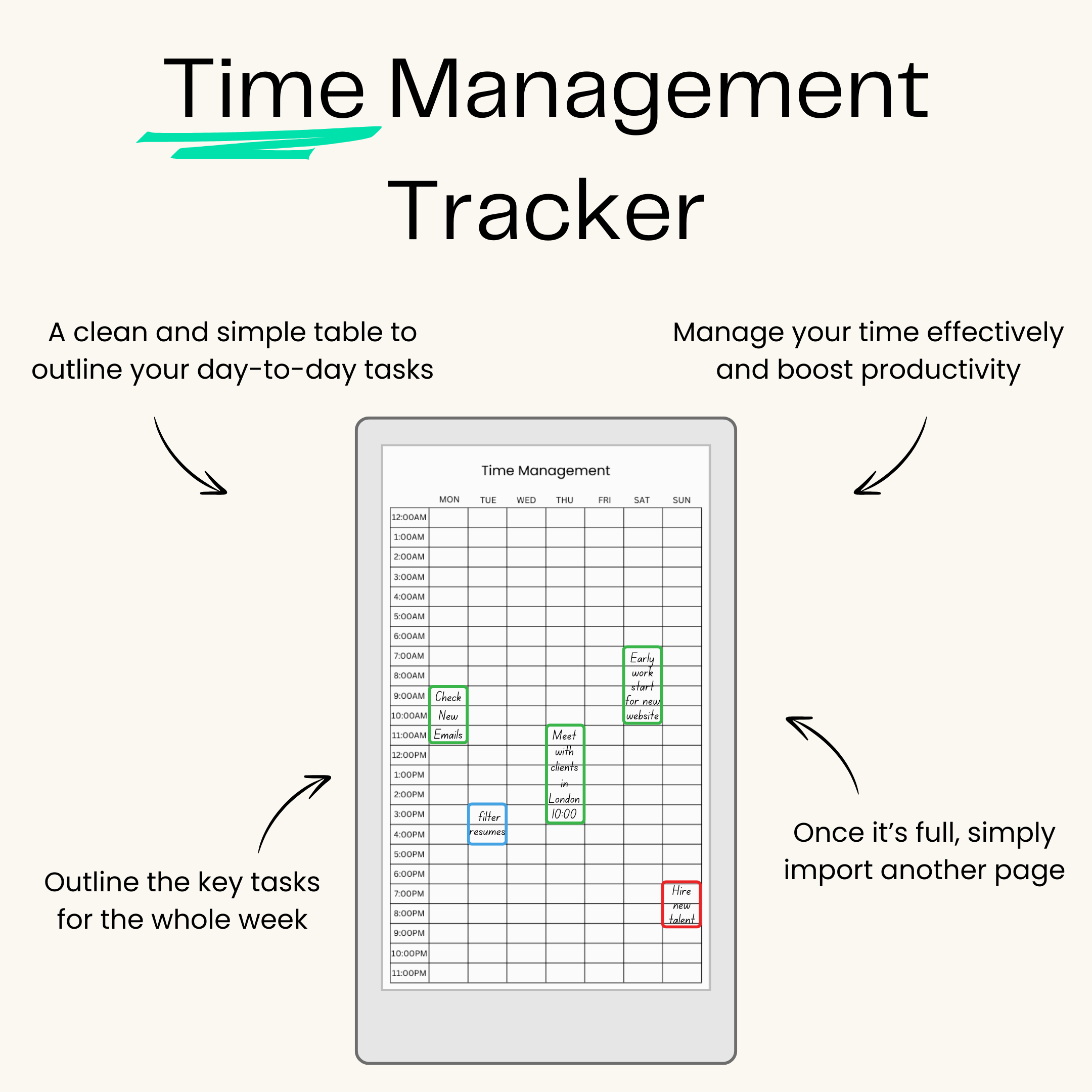 Life Organizer Templates Bundle for reMarkable Paper Pro Move
