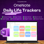 OneNote Daily Life Trackers Templates