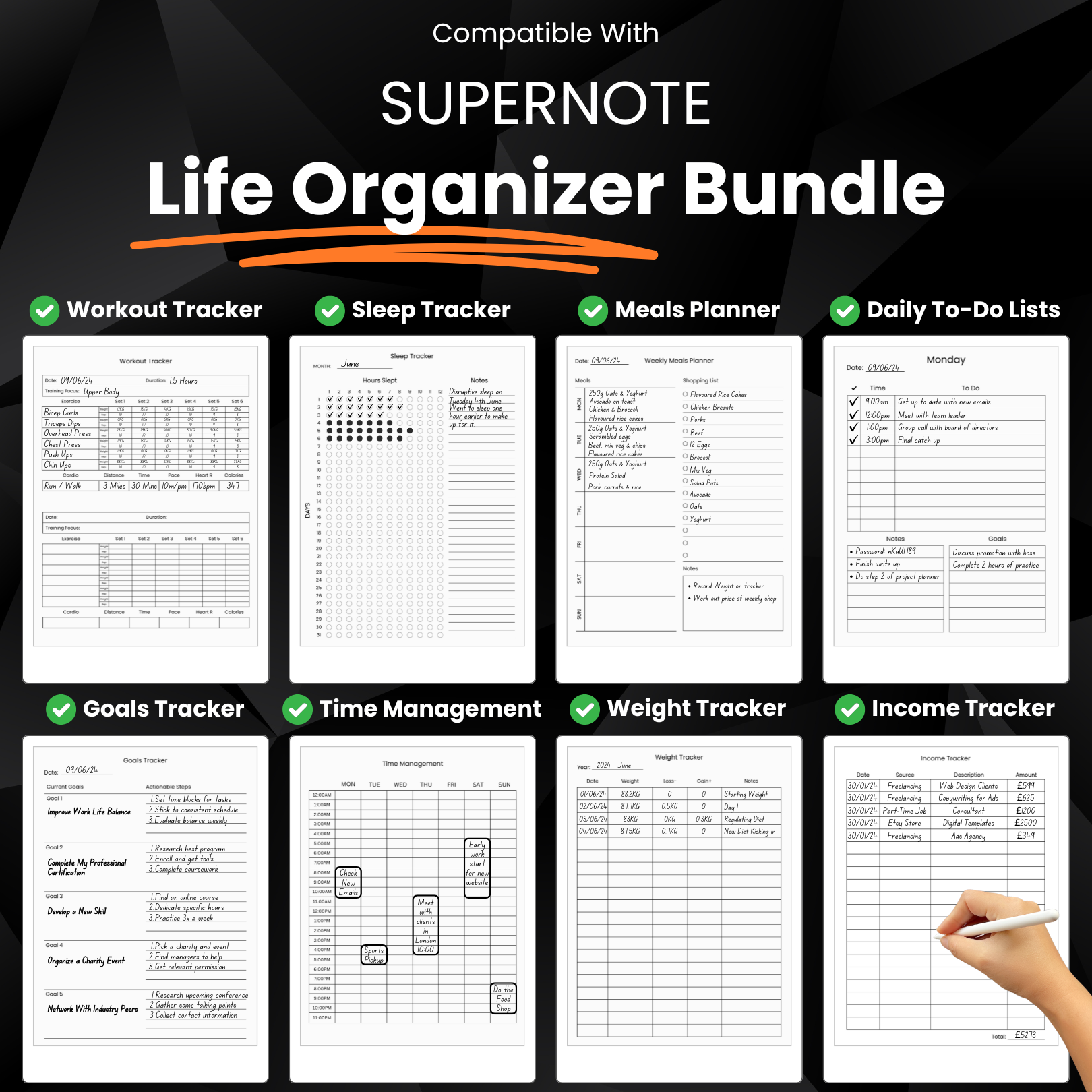 Life Organizer Bundle for Supernote