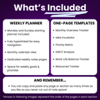 OneNote 2026 Weekly Planner