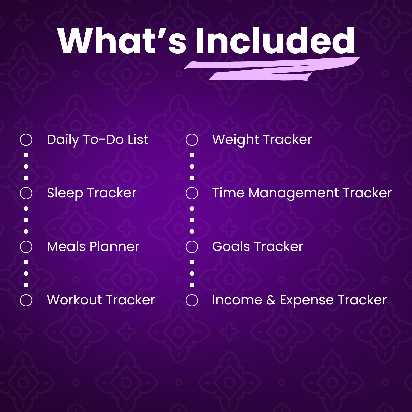 OneNote Daily Life Trackers Templates
