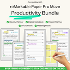 reMarkable Paper Pro Move - Productivity Templates Bundle