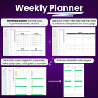 OneNote 2026 Weekly Planner