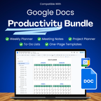 Google Docs Productivity Templates Bundle