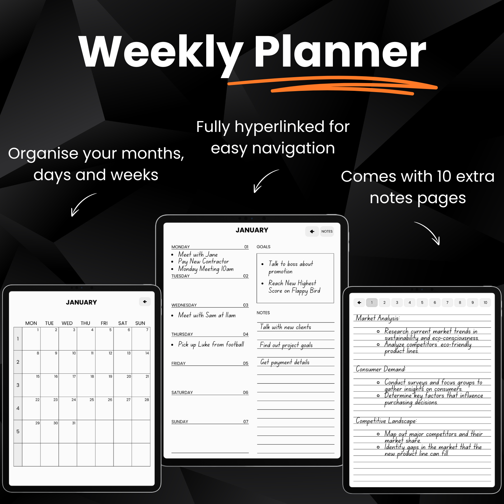 Productivity Bundle for Goodnotes / Any PDF Editor