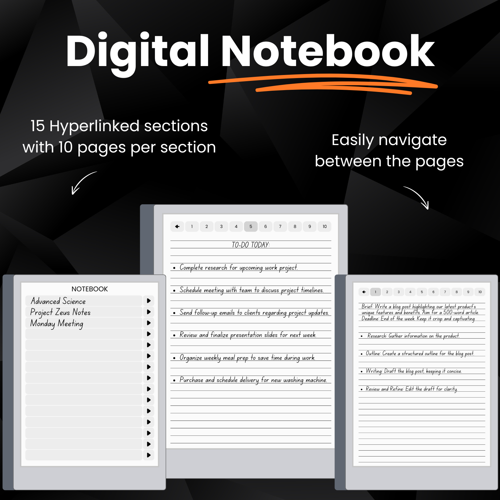 E ink Tablets Productivity Bundle 2024 + 2025