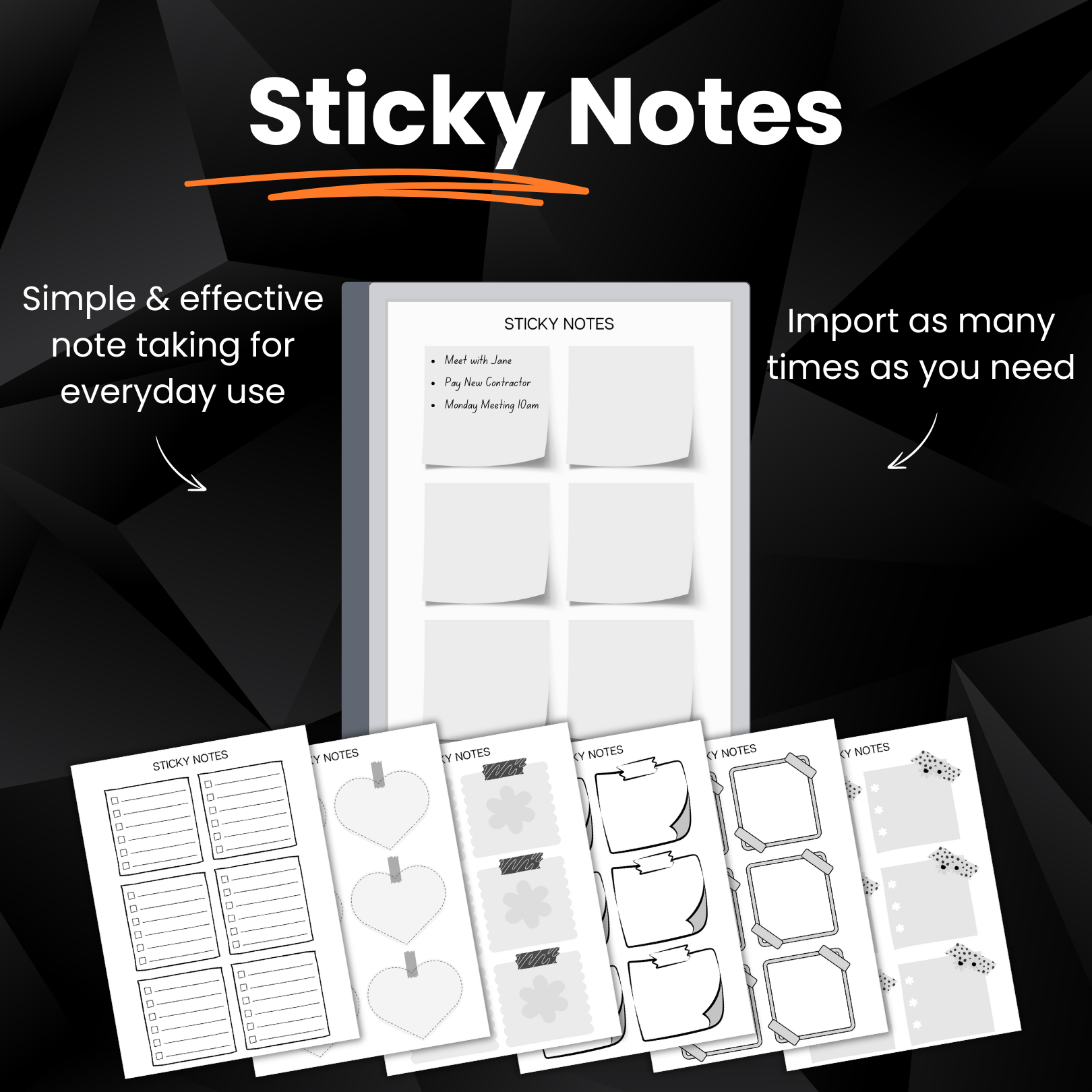 E ink Tablets Productivity Bundle 2024 + 2025