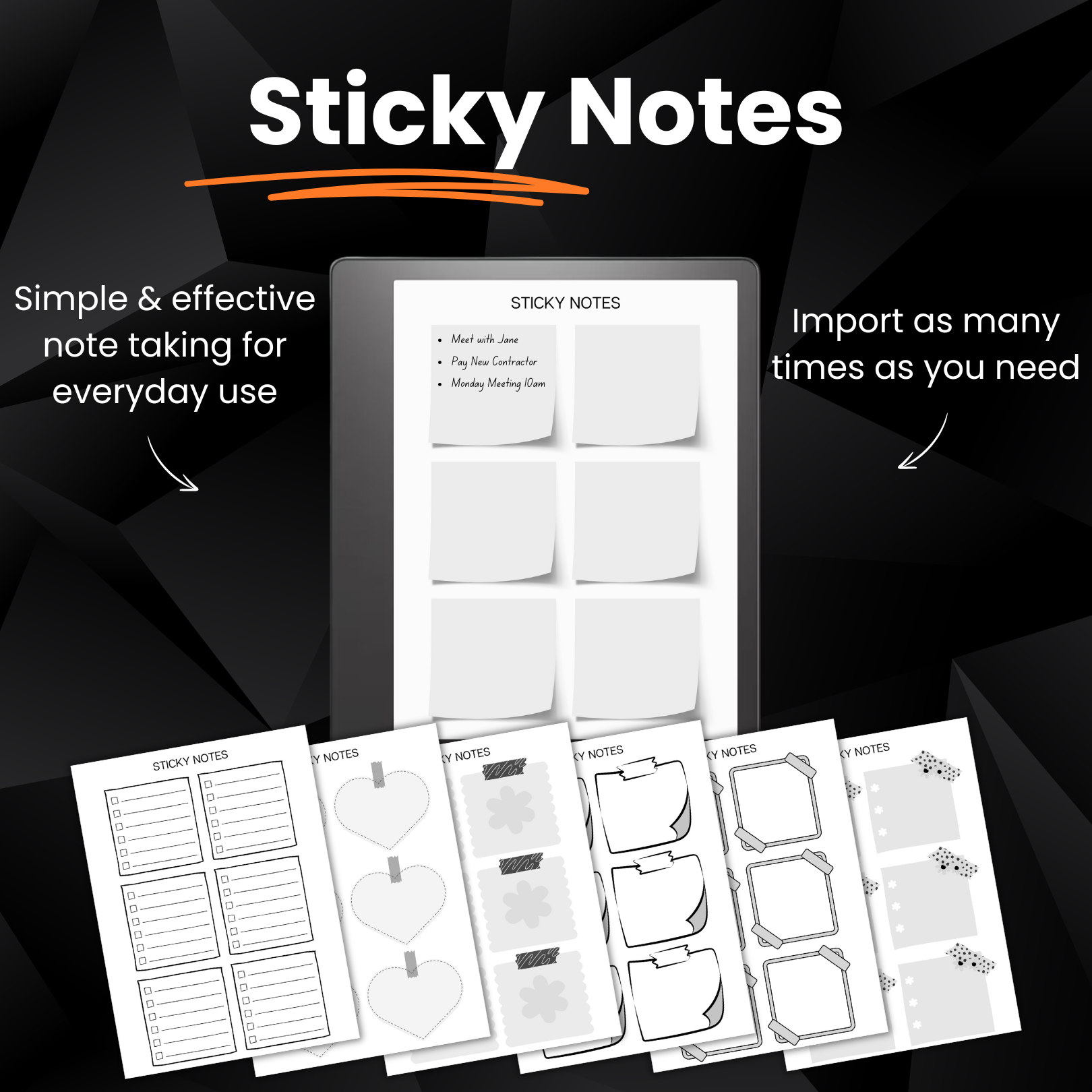Kindle Scribe Productivity Templates Bundle