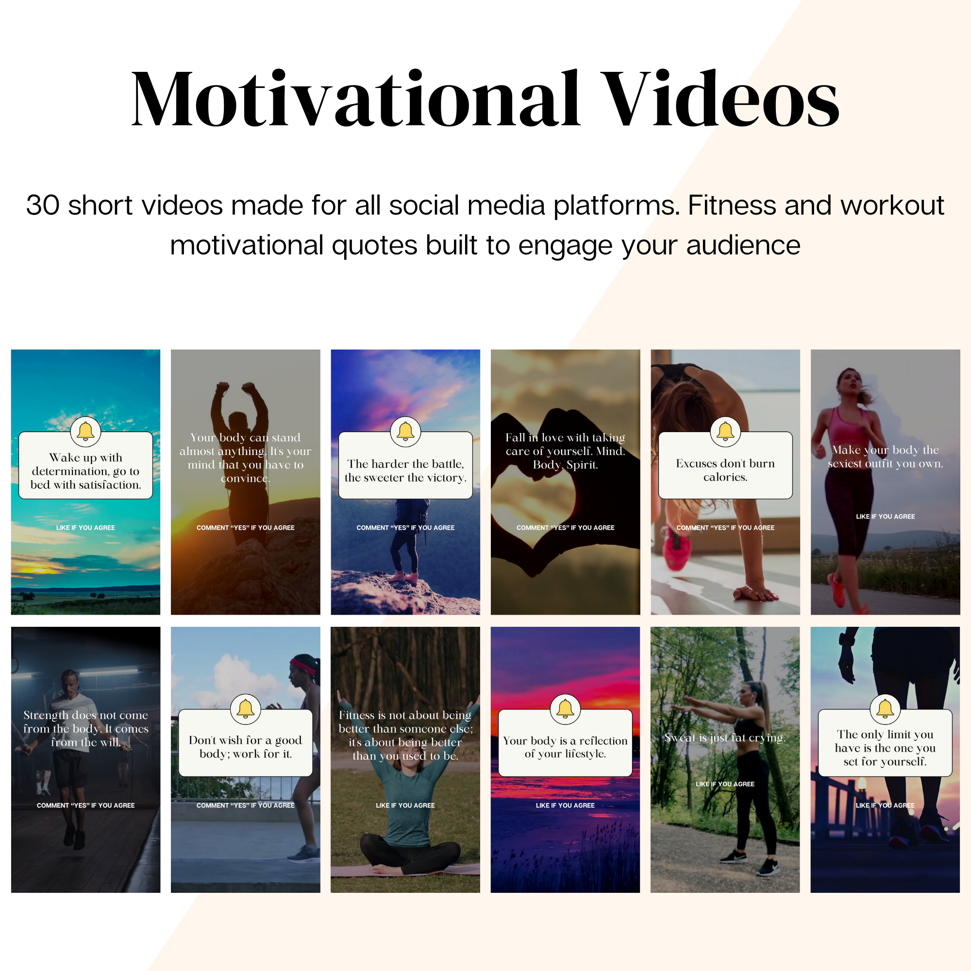 Fitness & Workout Instagram Reels | Canva Templates