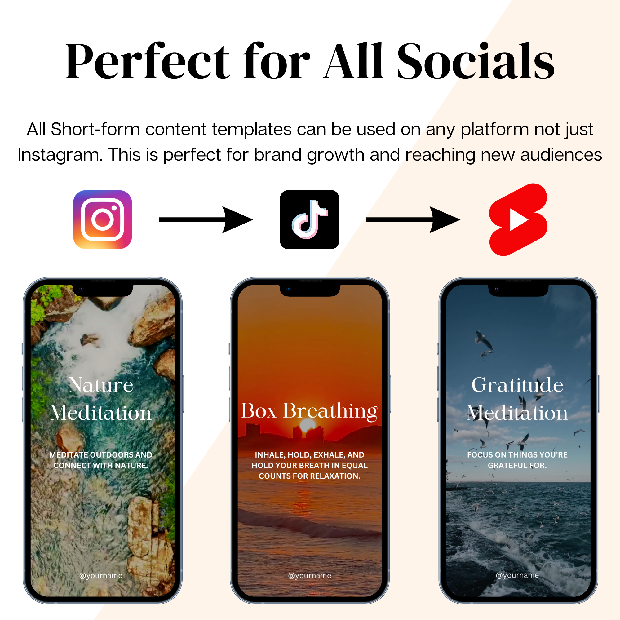 Meditation Instagram Reels | Canva Templates