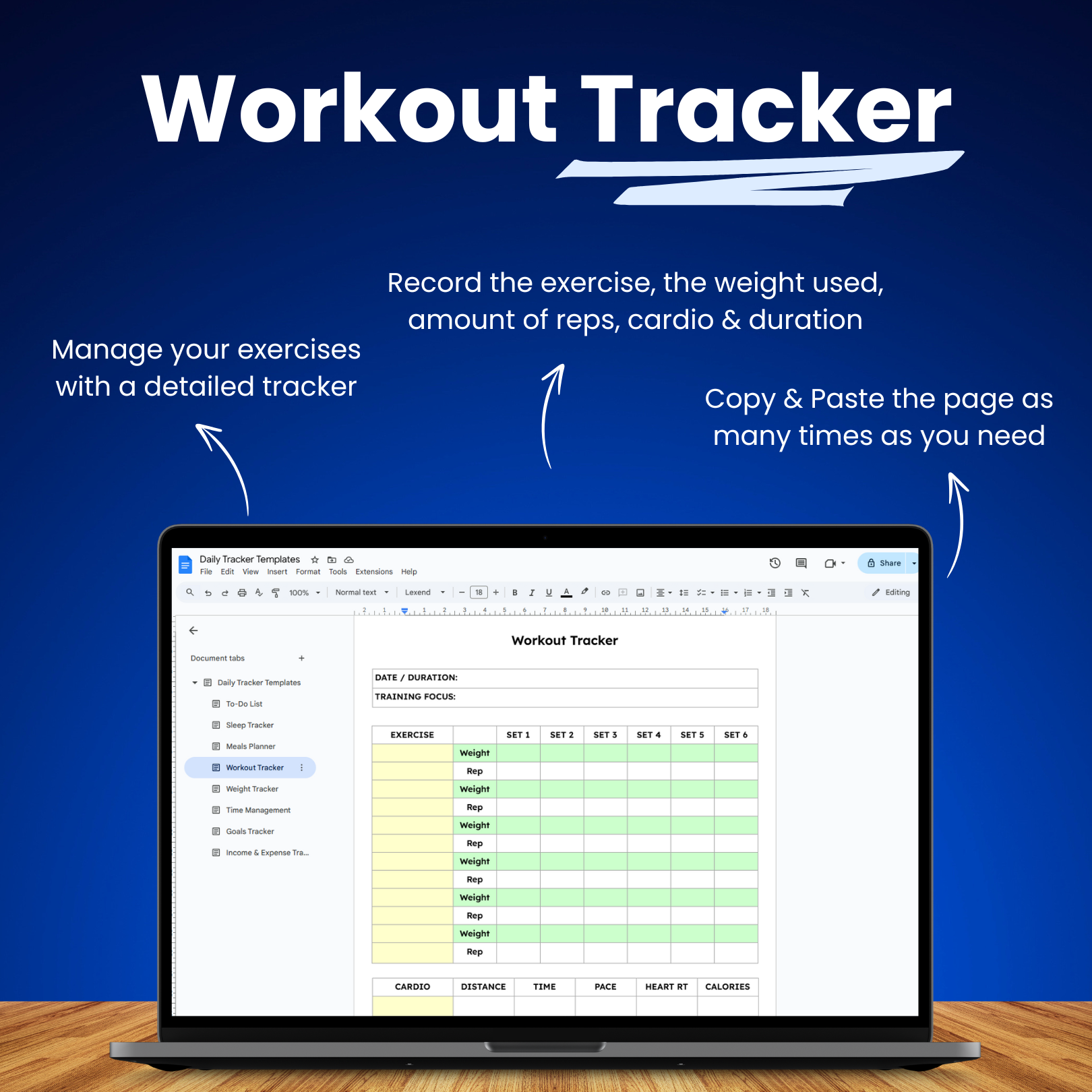 Google Docs Life Tracker Templates Bundle
