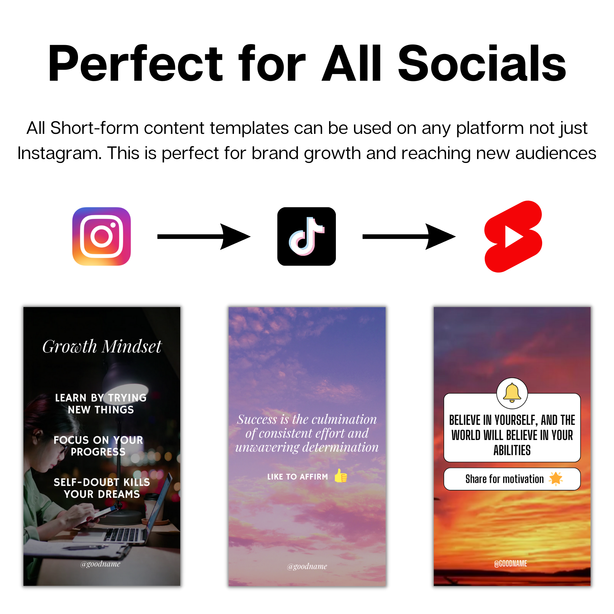 Motivational Quotes Instagram Reels | Canva Templates