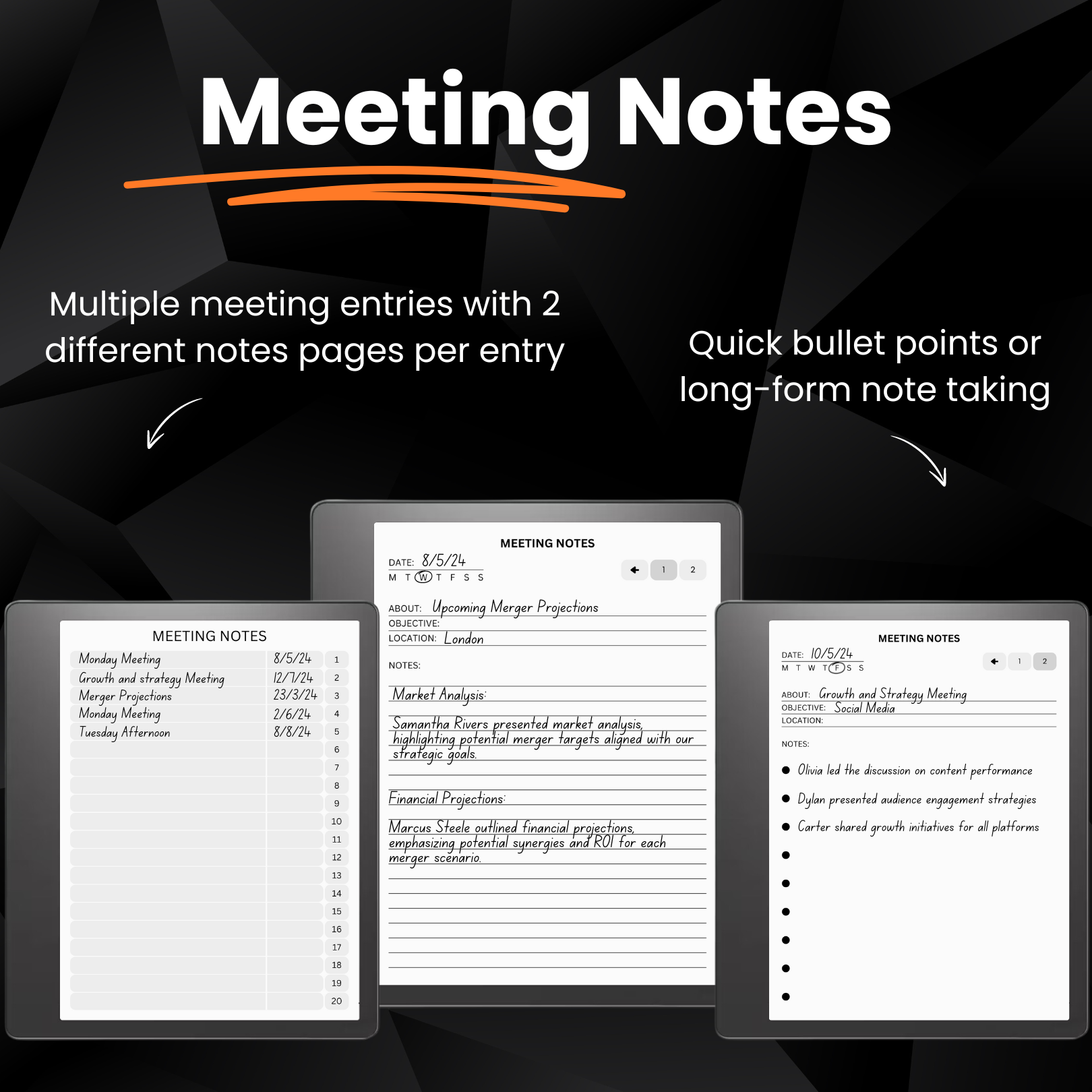 Kindle Scribe Productivity Templates Bundle