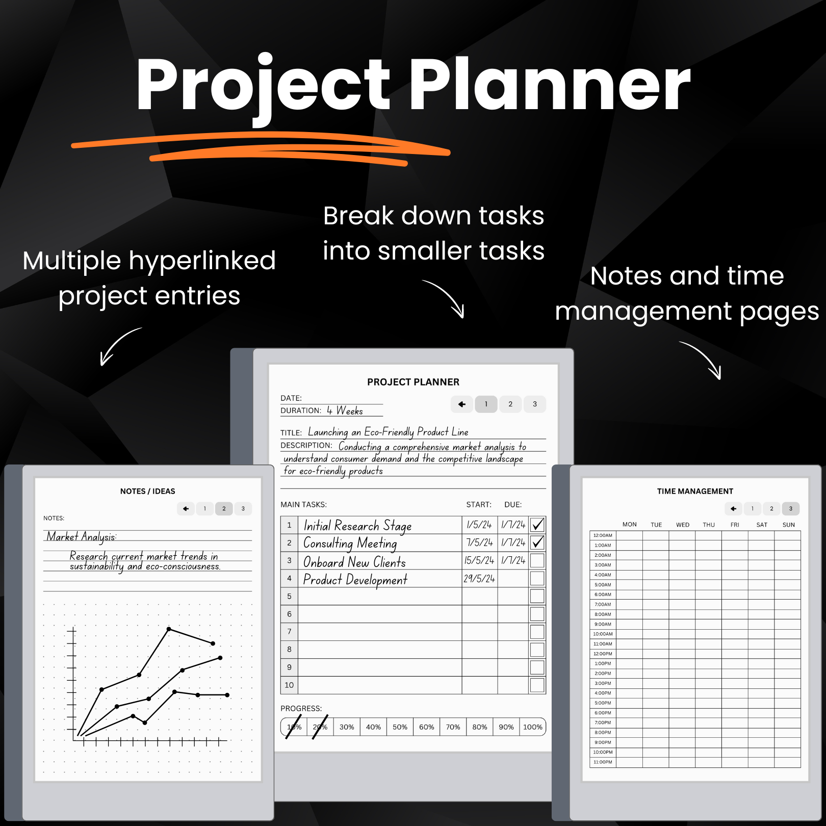E ink Tablets Productivity Bundle 2024 + 2025