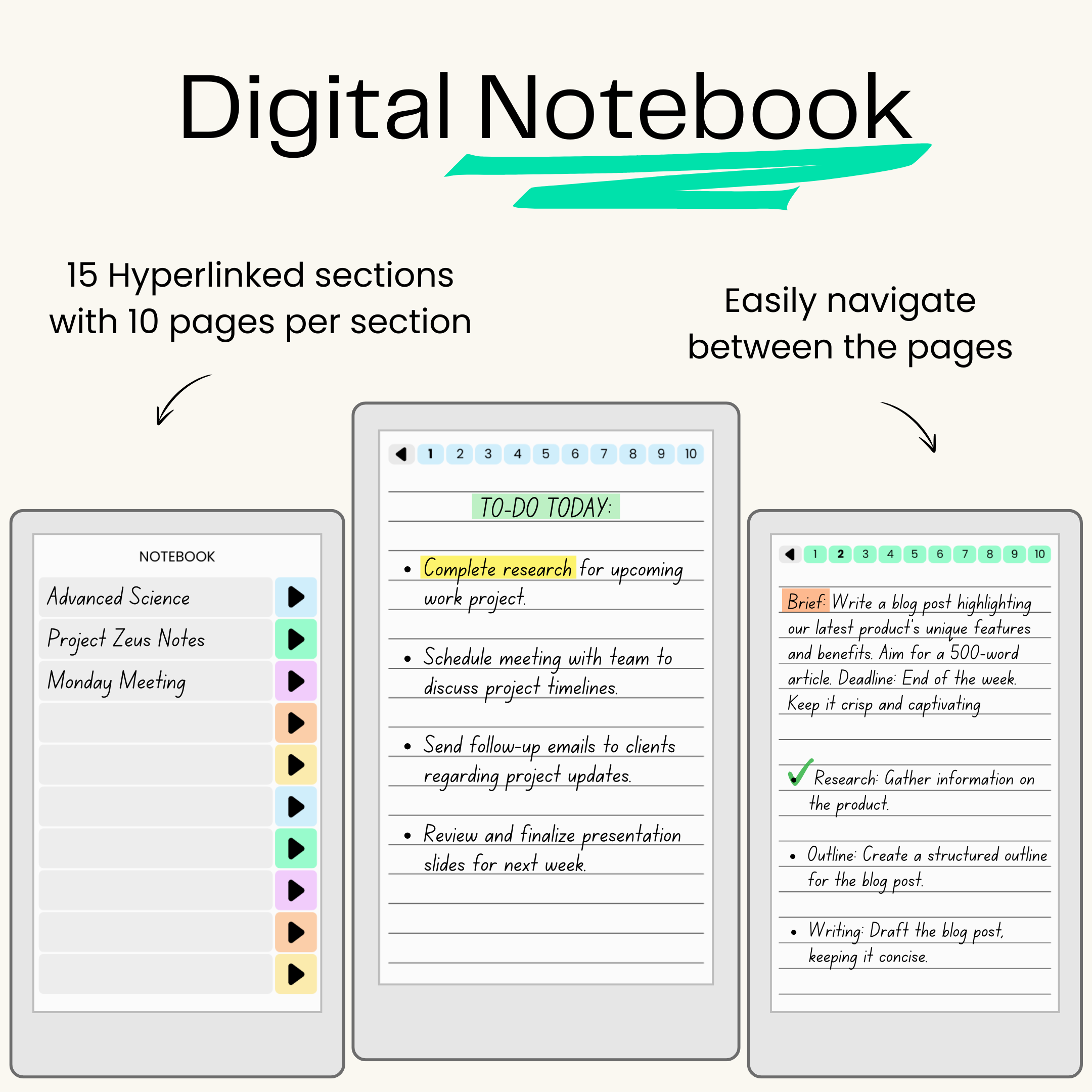 reMarkable Paper Pro Move - Productivity Templates Bundle