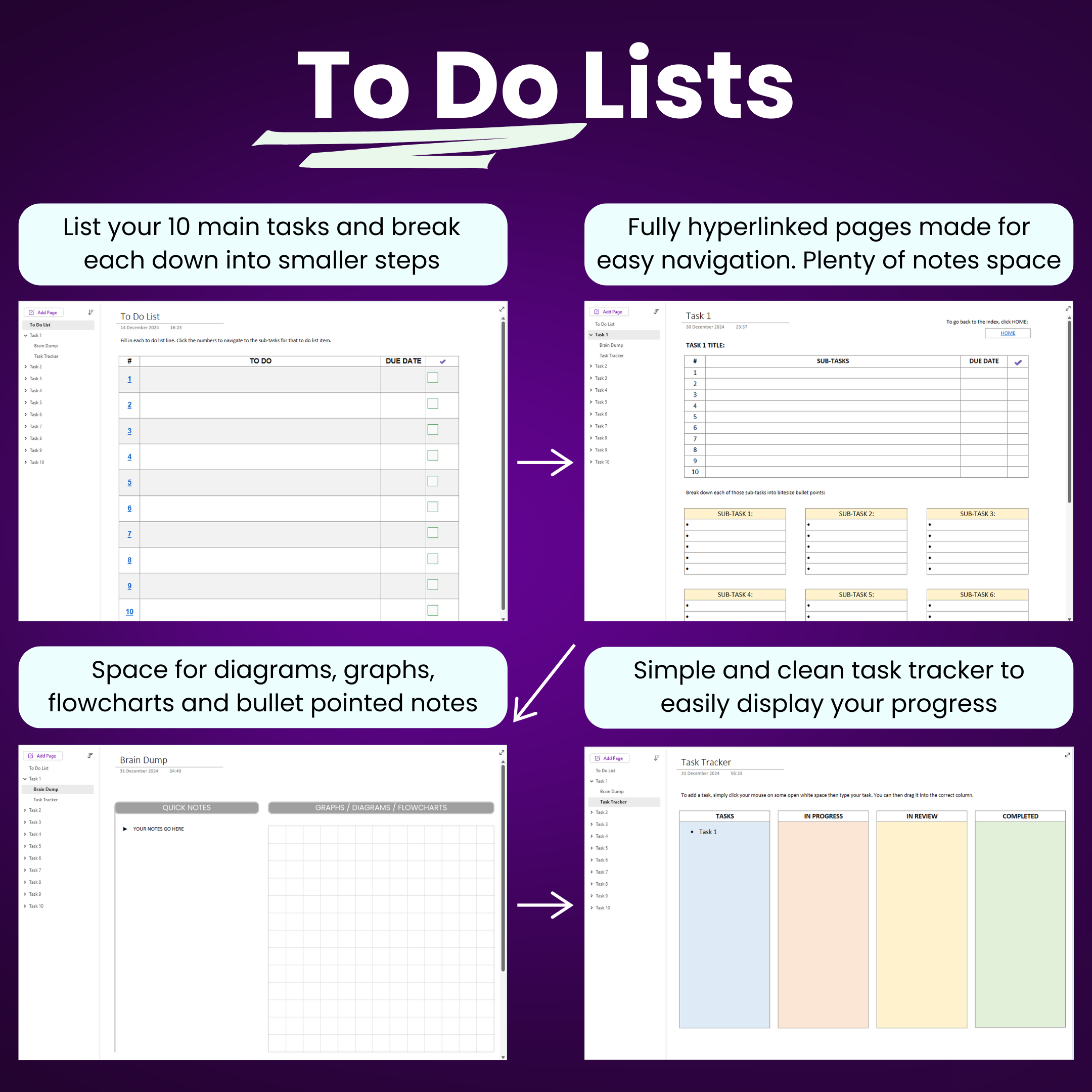 OneNote Productivity Templates Bundle