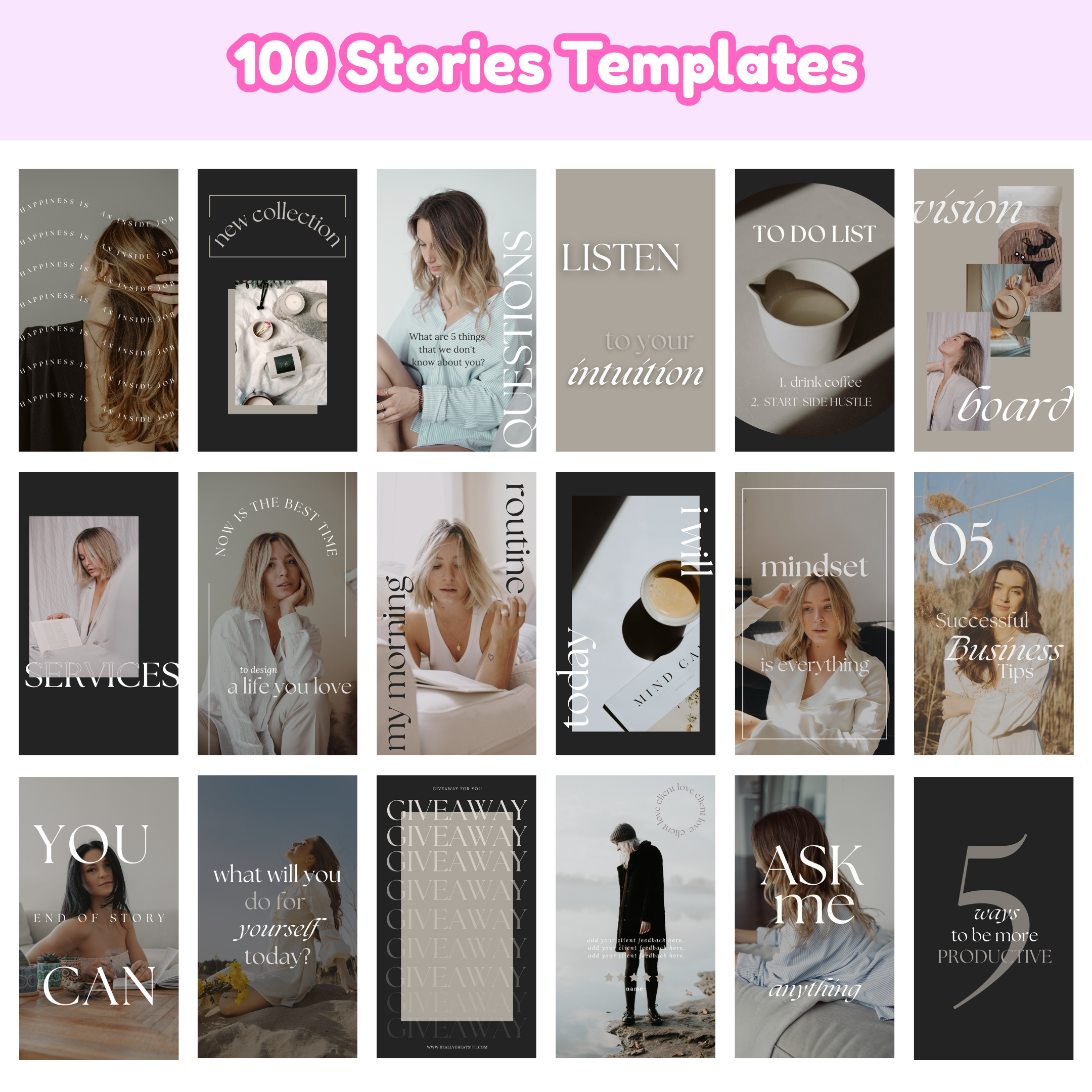 300+ Viral Posts, Carousels & Stories - Expansion Pack | Canva Templates