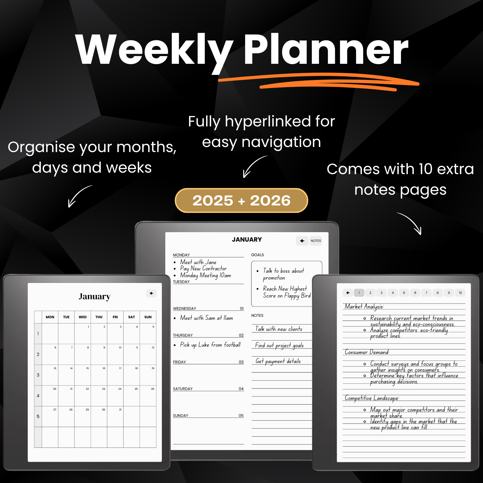 Kindle Scribe Productivity Templates Bundle