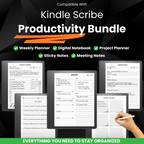 Kindle Scribe Productivity Templates Bundle
