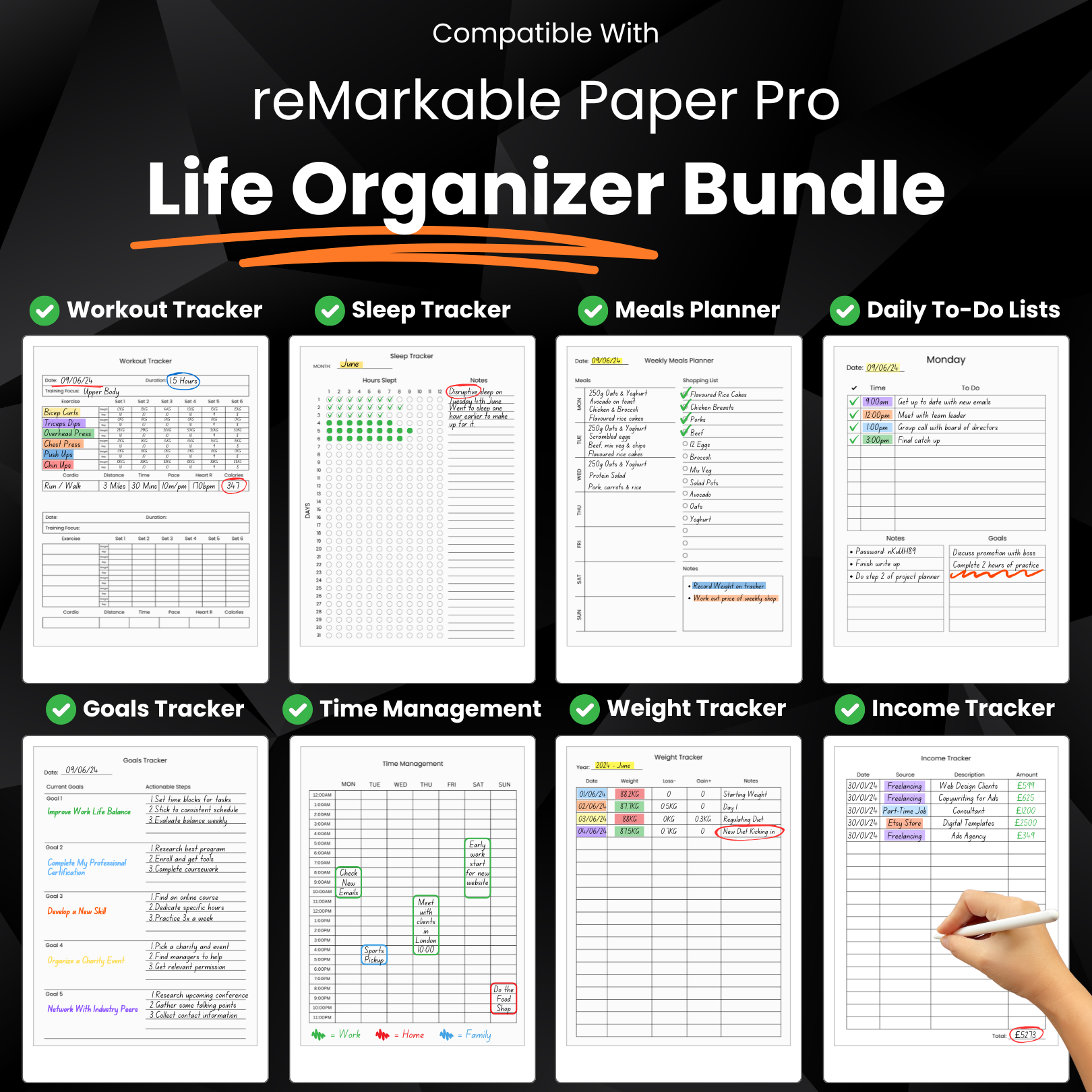 Life Organizer Bundle for Paper Pro