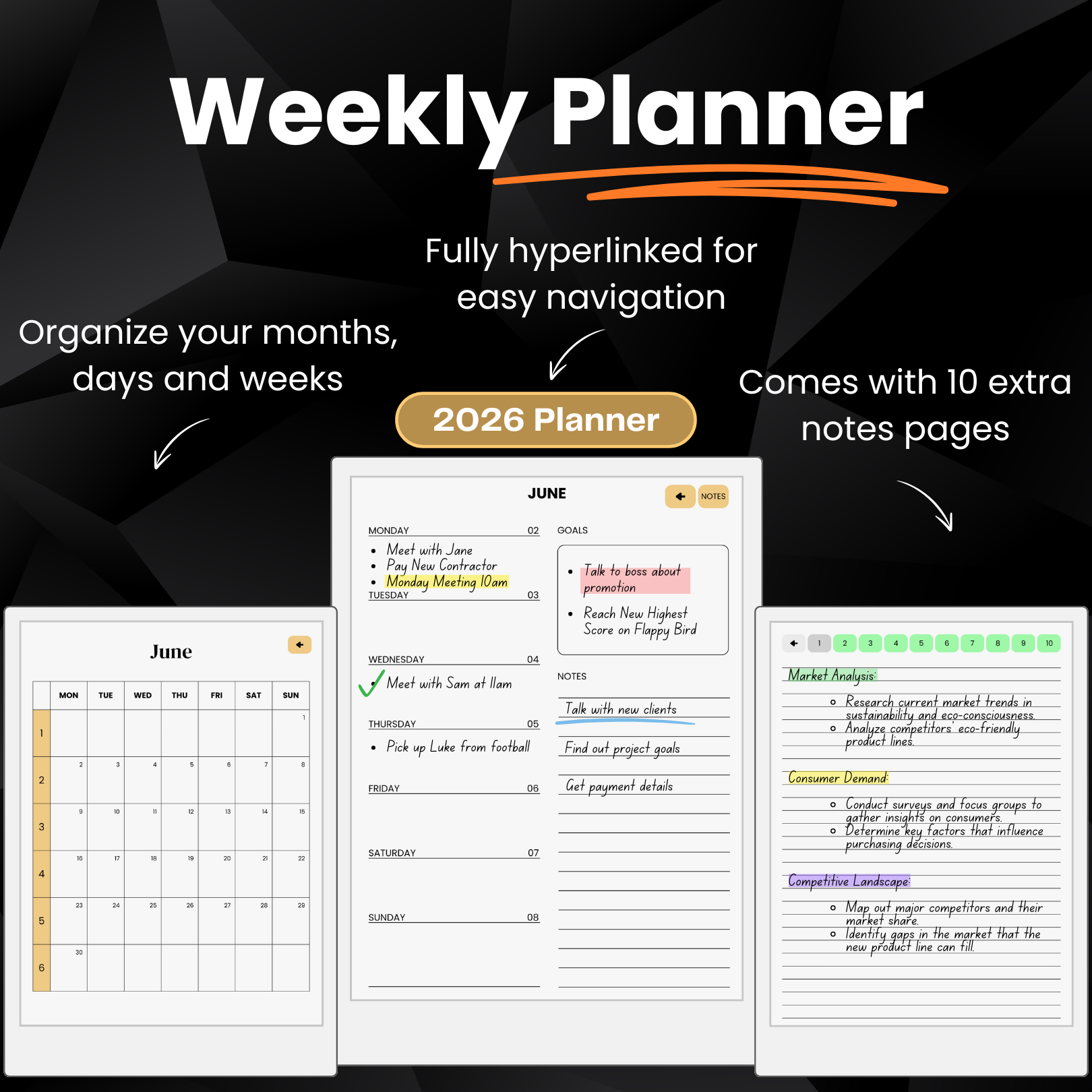 reMarkable Paper Pro - Productivity Templates Bundle
