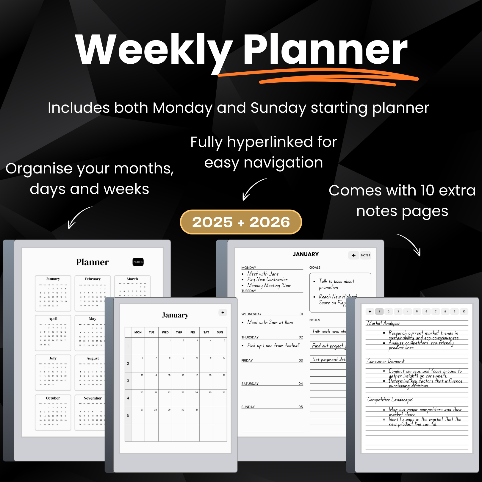reMarkable Productivity Templates Bundle